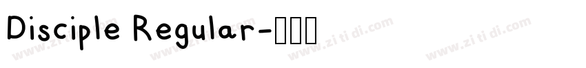 Disciple Regular字体转换